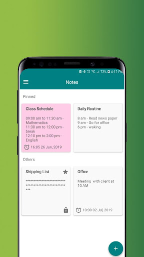 Daily Notes - Lists, Notes and Reminder