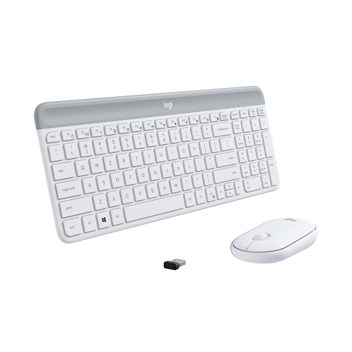 Bàn phím + Chuột không dây Logitech MK470 Slim (Trắng) (920-009183)