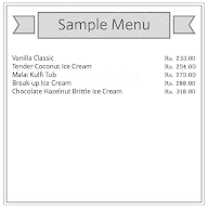 Rajmandir Ice Cream menu 1