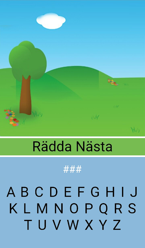 Android application Hänga Gubbe - Orten screenshort