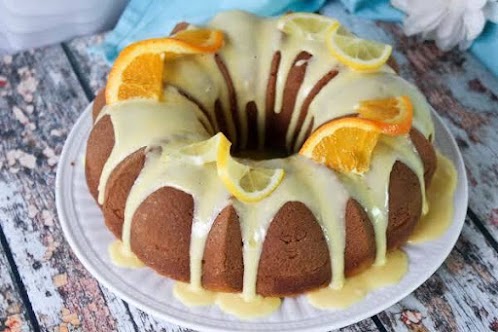 Citrus Pound Cake with Orange Glaze