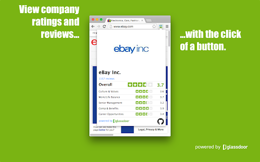 View company ratings and reviews... With the click button. 