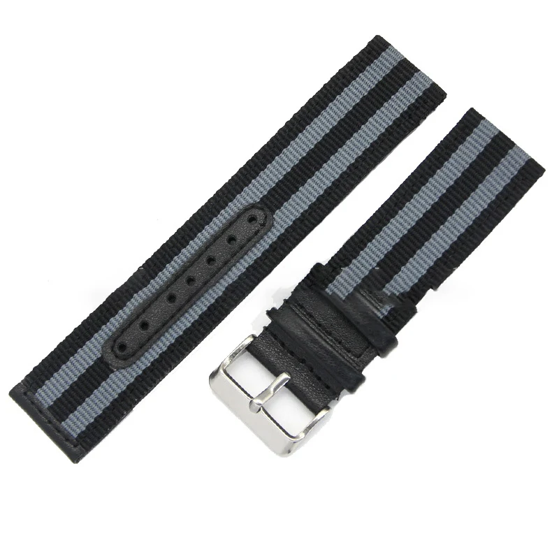 Nylon Canvas Stripe Color Quick Detachable Casual Bracelet Wristband, a stylish and easy-to-change accessory for everyda