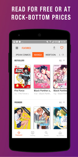 Screenshot izneo: Read Manga and Comics