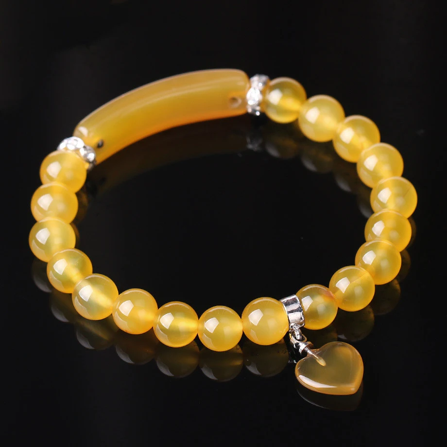 Bracelet des perles d'agate teintes