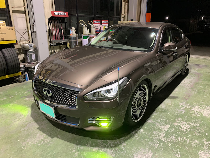 V37スカイライン Y51 後期 フーガ イエロー LEDフォグ 交換キット