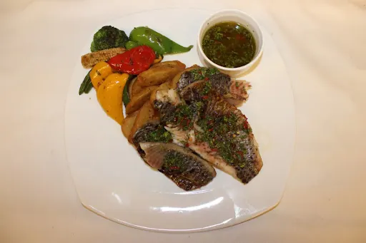 White Snapper With Cilantro Sauce