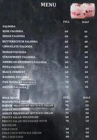 Bharkadevi Ice Cream menu 2