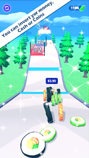 Cash Coin Flying Rush Money 3d