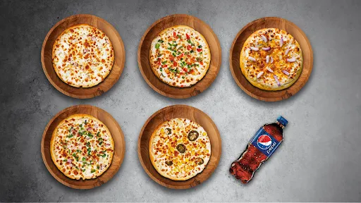 Party Pack Five Small Pizza With 750ml Cold Drink