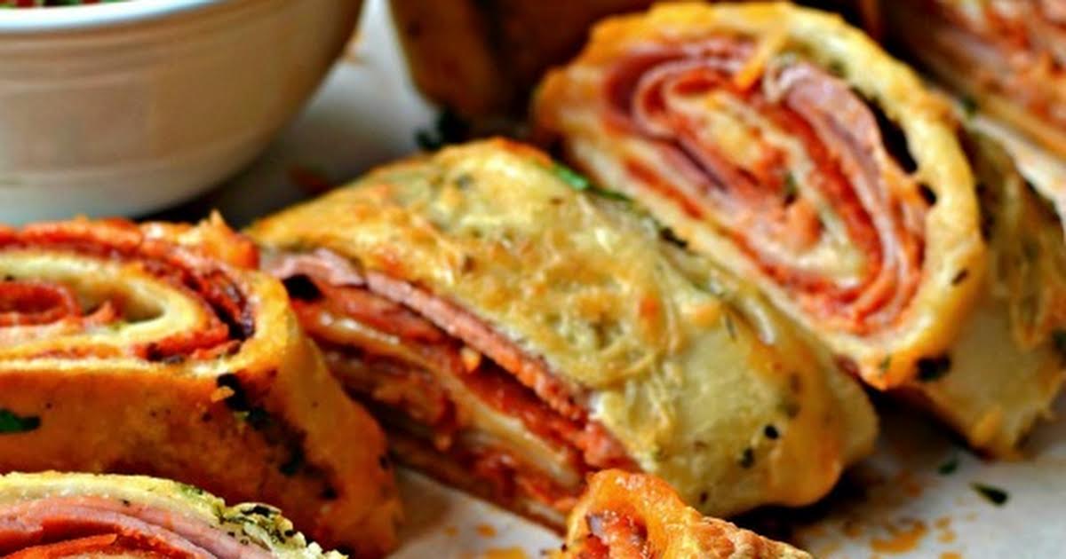 Ham and Pepperoni Stromboli | Just A Pinch Recipes
