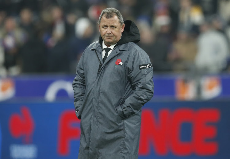 New Zealand head coach Ian Foster during the Test against France at Stade de France, Saint-Denis on November 20, 2021