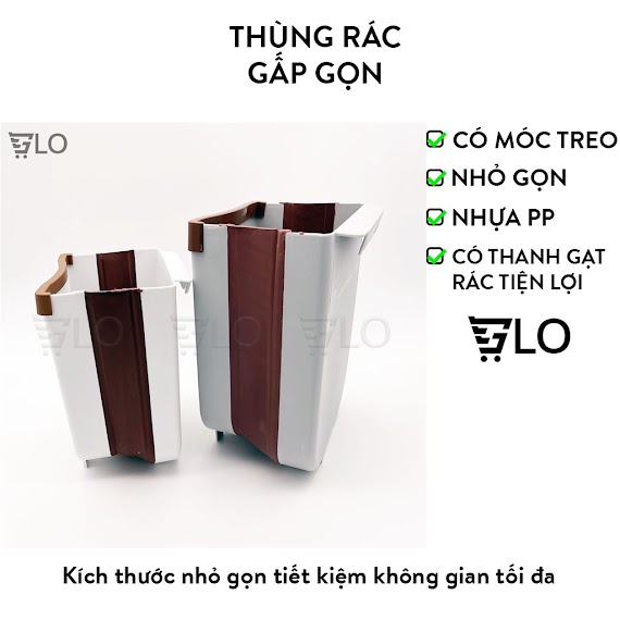 Thùng Rác Thông Minh Gấp Gọn Cao Cấp Để Nhà Bếp