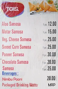 The Great Indian Samosa menu 1