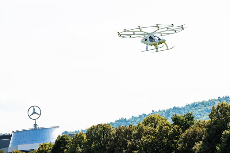 Volocopter is aimed at quick point-to-point transport in cities to bypass traffic. Picture: SUPPLIED