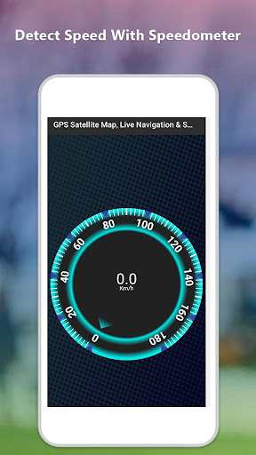 GPS Satellite Map, Live Navigation  Speedometer