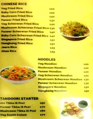 Nisarga Grand, YMCA menu 5