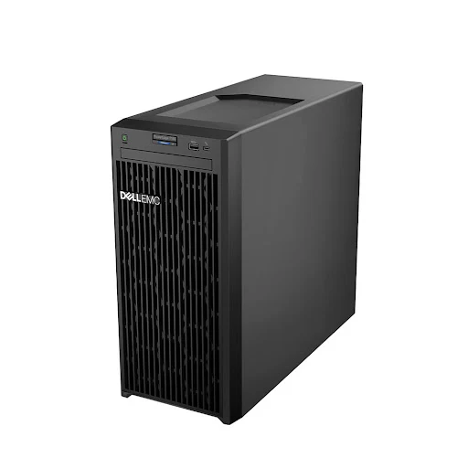 Máy chủ/ Server Dell T150 4x3.5 Cabled/No Perc: E-2314/ 8GB DDR4 UDIMM, 3200MT/ 1TB 7.2K RPM SATA Entry 3.5in Hard Drive Cabled/Embedded SATA / iDRAC9 Express/ BC5720DP 1GbE LOM/ DVDRW/ Cabled PSU 300W/ No OS/ 4 Yrs Pro (42SVRDT150-01A)