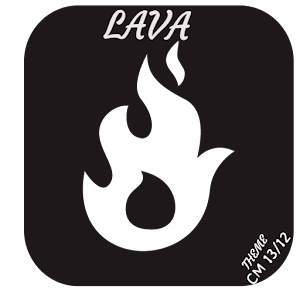Lava Dark CM12 & CM13 Theme logo