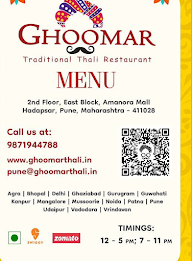 Ghoomar Traditional Thali Restaurant menu 7