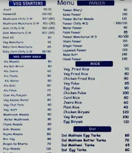 Punjabi Bhatti menu 1