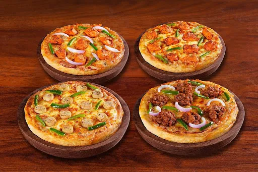 Pack Of 4 Non Veg Cheesy Pizza Mania