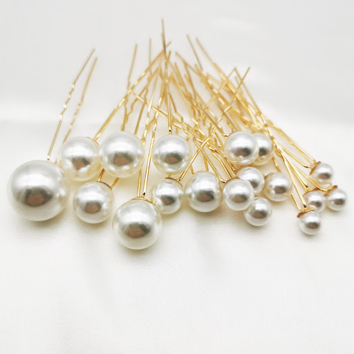 Title 6, Handmade Pearl Fashion Hair Fork for Bride, a s...