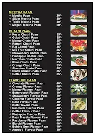 Darbar Paan Cafe menu 1
