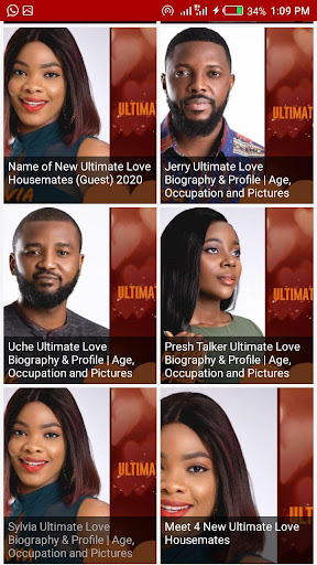 uNews for Ultimate Love NG Reality TV Show App2020