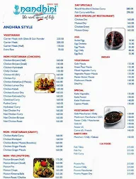 Nandhini Deluxe menu 1