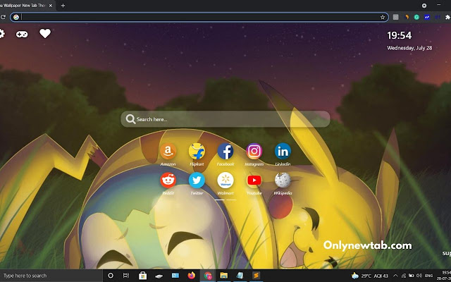 Pikachu Wallpaper New Tab Theme [Install]