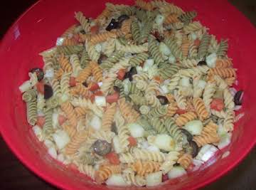 Rainbow Rotini Pasta Salad