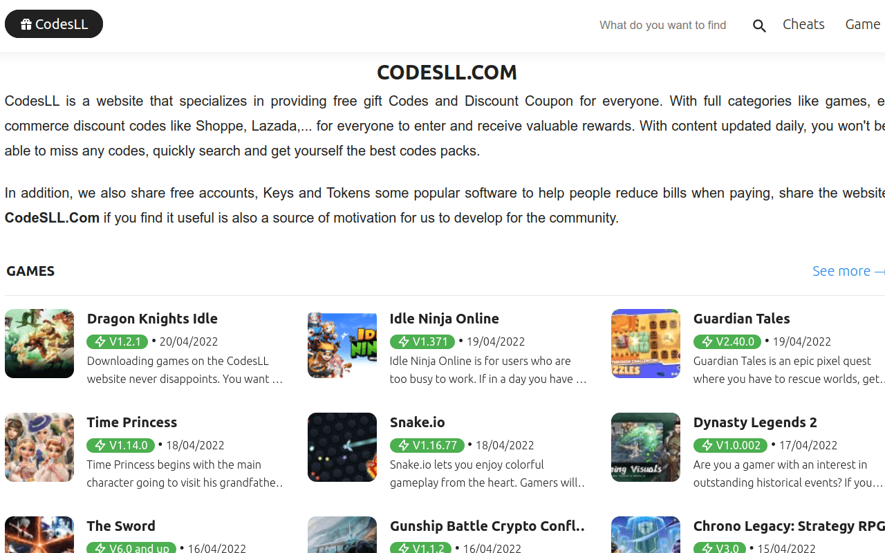 CodesLL - Free Codes and Coupons Preview image 3