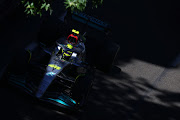 Lewis Hamilton on track during the F1 Grand Prix of Azerbaijan at Baku City Circuit on June 12 2022. 