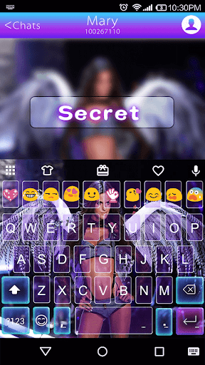 Pink Secret Emoji Keyboard