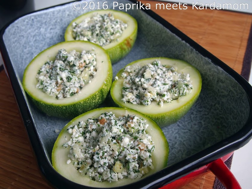 Pabuçaki – Gefüllte Zucchini mit Käsekruste auf türkische Art | Paprika ...