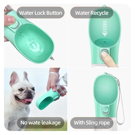 Portable Dog Water Bottle For Small Large Dogs Cat Outdoor Leakproof Walking Drinking Bowls Chihuahua French Bulldog Sup