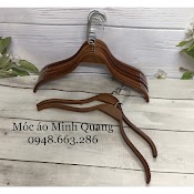 Móc Gỗ Treo Quần Áo - Mắc Gỗ Tre Nâu - Có Thiết Kế Đệm Vai Chống Tuột - Chuyên Dùng Cho Shop - Gia Đình, ...