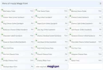 Happy Maggi Point menu 