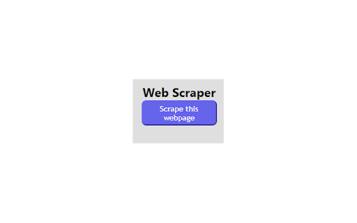 Chrome Web Scraper