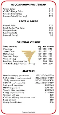 Fusion Multicuisine Restaurant menu 7