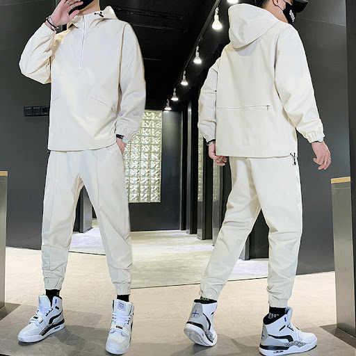 Title 5, Mens Hooded Pullover Jacket Trousers