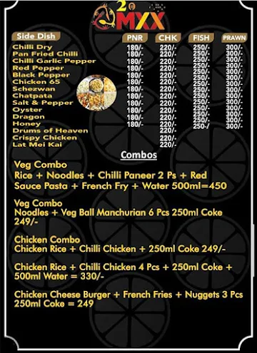 Mixx 2 menu 