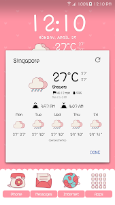 Pink Weather Icons for Chronus screenshot 3