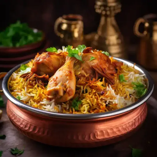 Hyderabadi Chicken Biryani [with Bone | 2 Pcs]