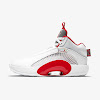 air jordan 35 pf white / metallic silver / fire red