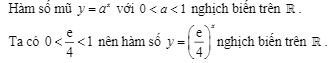 Ví dụ 2 - dạng bài khảo sát hàm số mũ hàm số logarit - giải