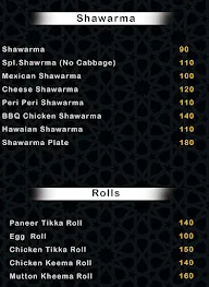 Arabistaan menu 1