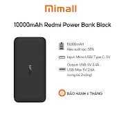 [Mã Elmall51 Giảm 5% Đơn 300K] Pin Sạc Dự Phòng Xiaomi Redmi 10000Mah - Hàng Chính Hãng