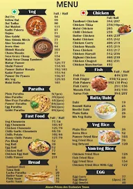 The Kwality Kitchen menu 1